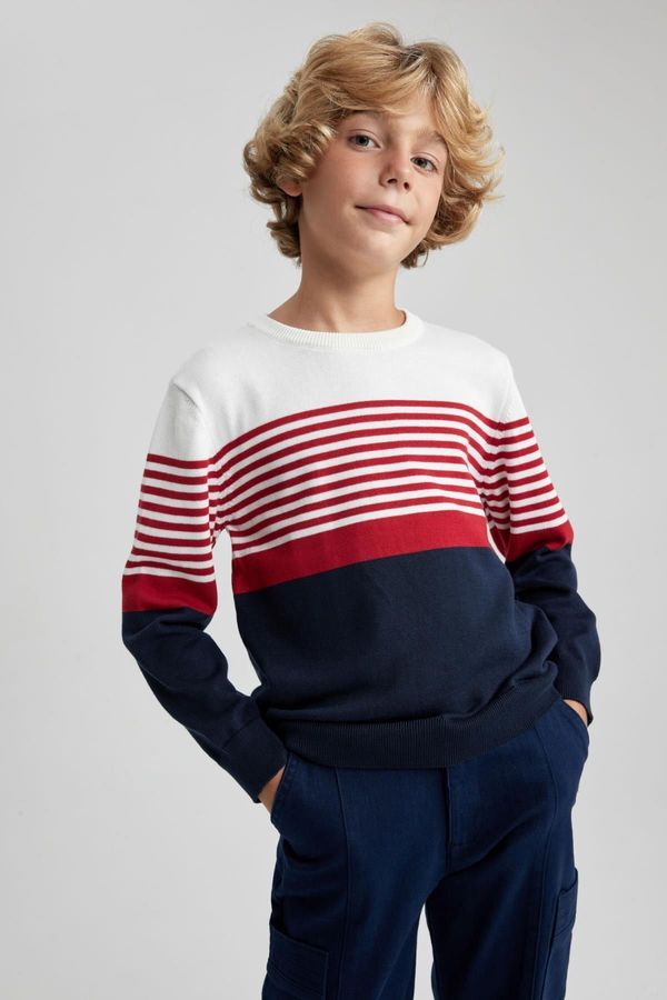 DEFACTO DEFACTO Boy's Crew Neck Knitwear Sweater