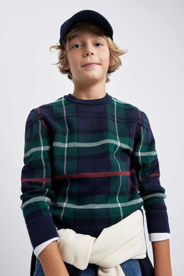 DEFACTO DEFACTO Boy's Crew Neck Knitwear Sweater