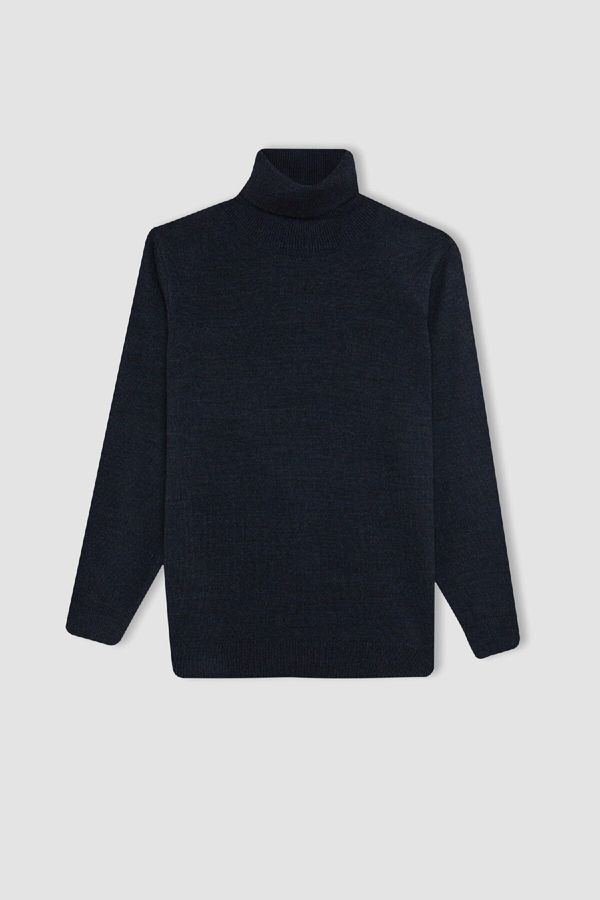 DEFACTO DEFACTO Boy's Turtleneck Knitwear Sweater