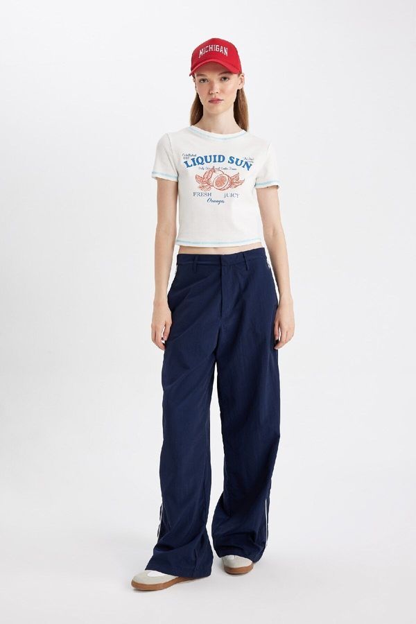 DEFACTO DEFACTO Cool Wide Leg Regular Waist Trousers