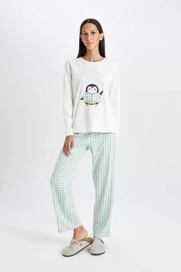 DEFACTO DEFACTO DFC - Fall in Love Printed Long Sleeve Pajama Set