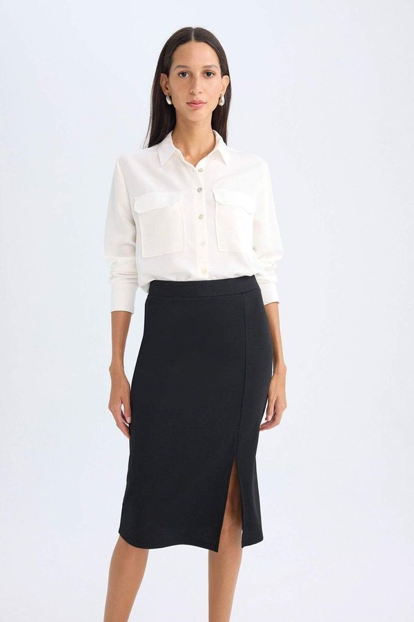 DEFACTO DEFACTO DFC - Normal Waist Slit Midi Pencil Skirt