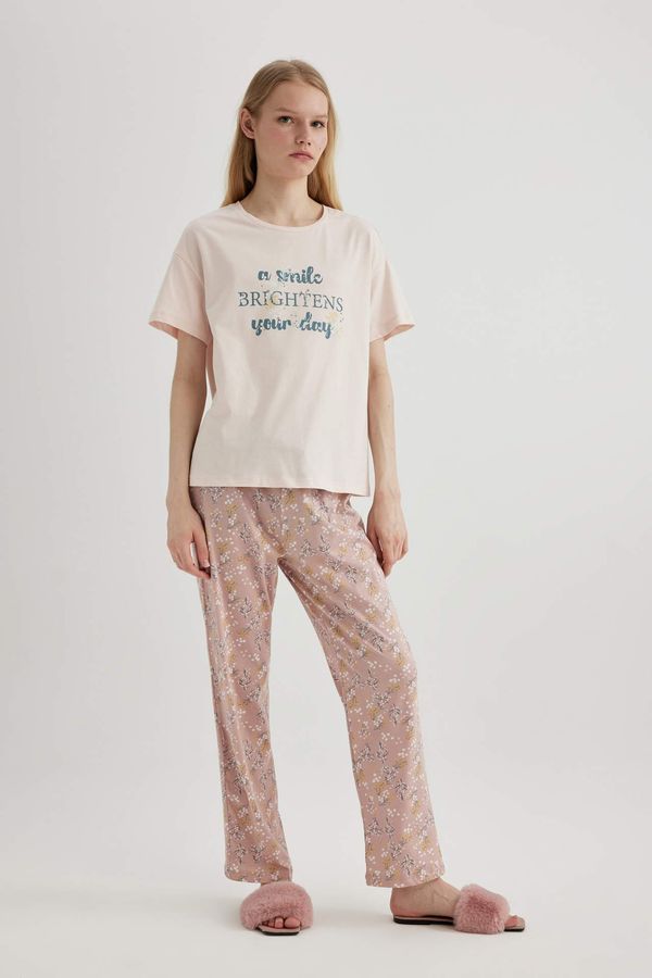 DEFACTO DEFACTO Fall in Love Printed 2 Piece Pajama Set