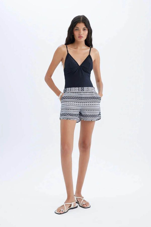 DEFACTO DEFACTO Fall In Love Regular Fit Ethnic Patterned Swim Shorts