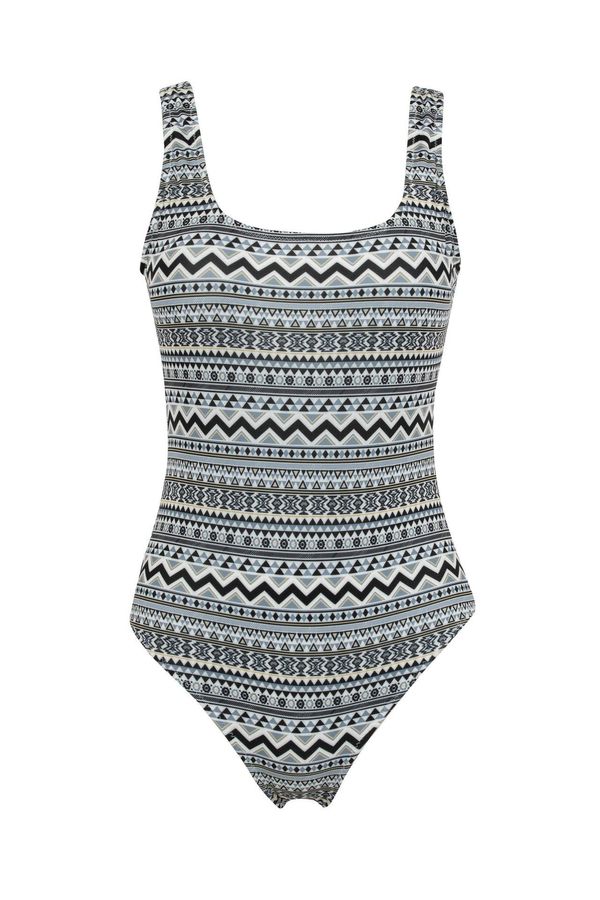 DEFACTO DEFACTO Fall in Love Regular Fit Patterned Swimsuit
