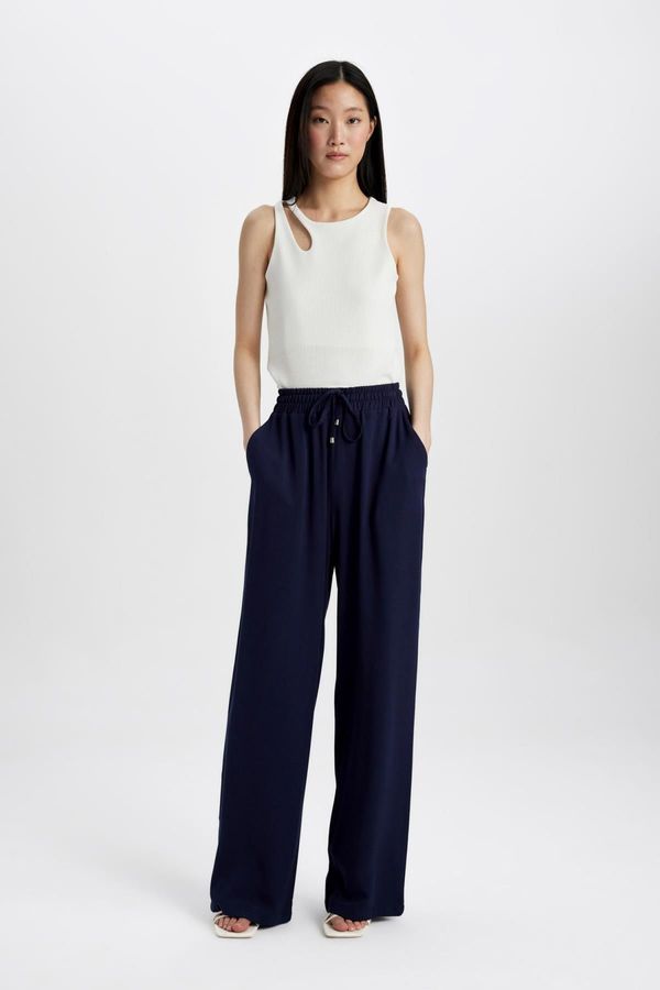 DEFACTO DEFACTO Florida High Waist Wide Leg Belmando Trousers with Pockets