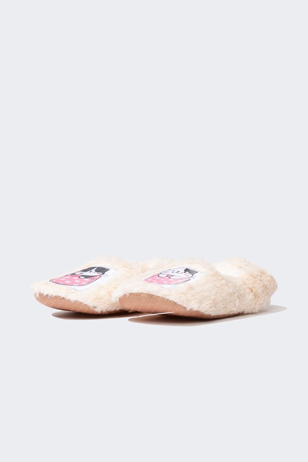 DEFACTO DEFACTO Girl Flat Sole Slip On House Slippers