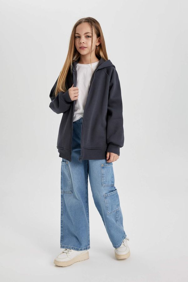 DEFACTO DEFACTO Girl Wide Leg Cargo Jeans