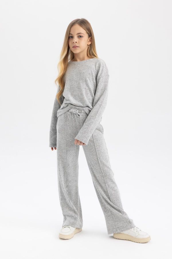 DEFACTO DEFACTO Girl Wide Leg Knitted Look Sweatpants