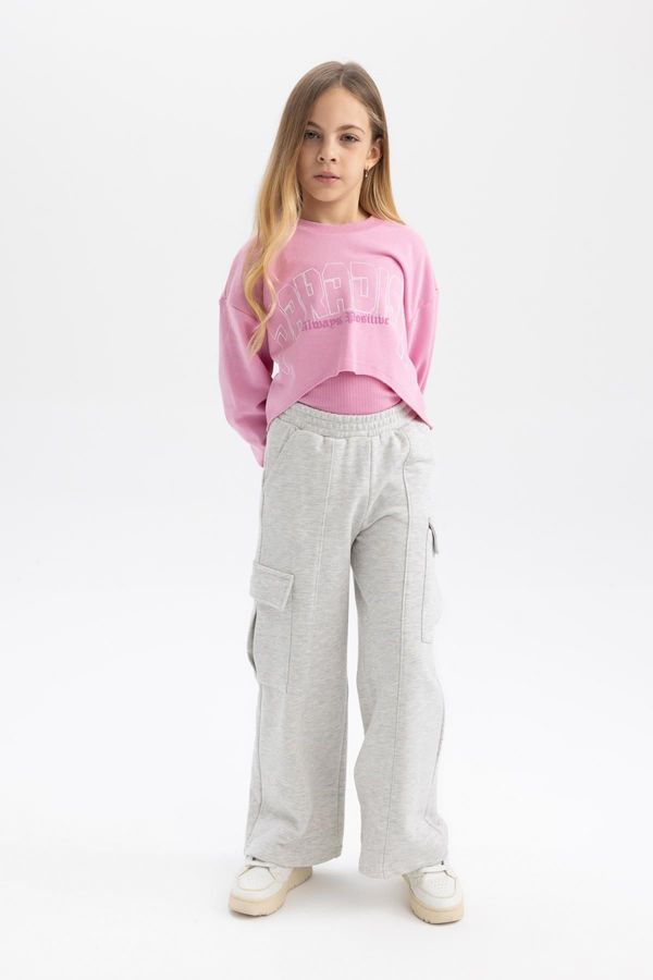 DEFACTO DEFACTO Girl's Cargo Fit Sweatpants B2549a823wn