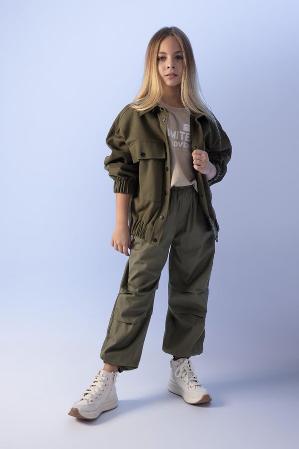 DEFACTO DEFACTO Girl's Parachute Cotton Trousers