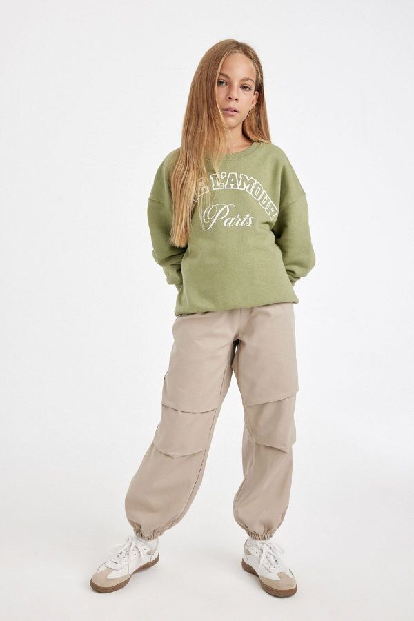 DEFACTO DEFACTO Girl's Parachute Cotton Trousers