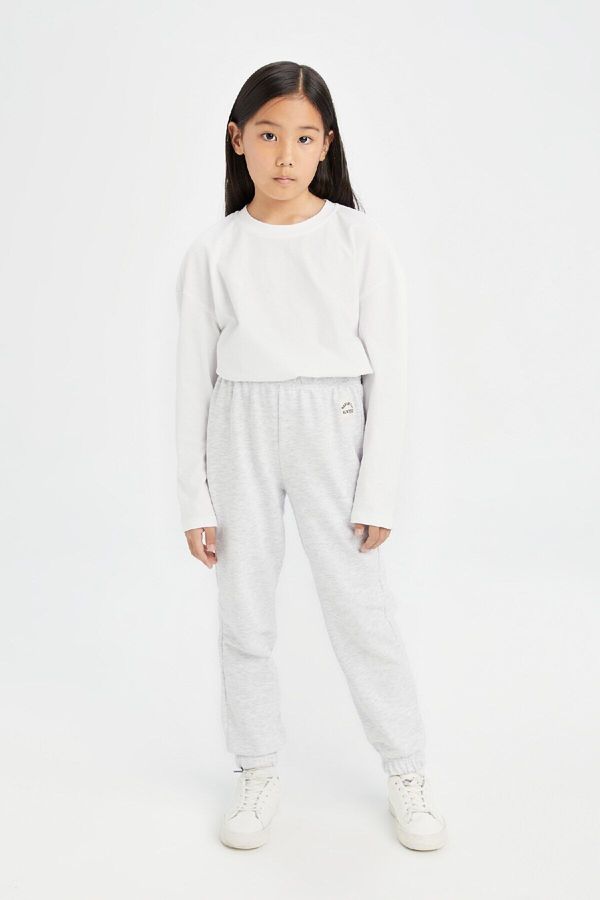 DEFACTO DEFACTO Girls Printed Jogger Sweatpants with Elastic Waistband and Legs