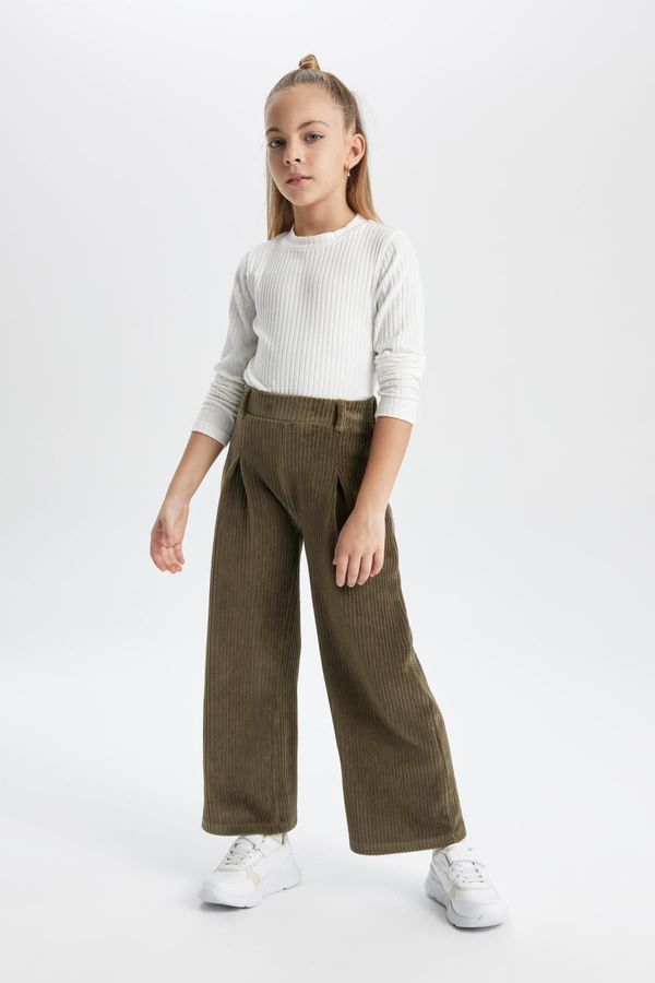 DEFACTO DEFACTO Girl's Wide Leg Corduroy Pants