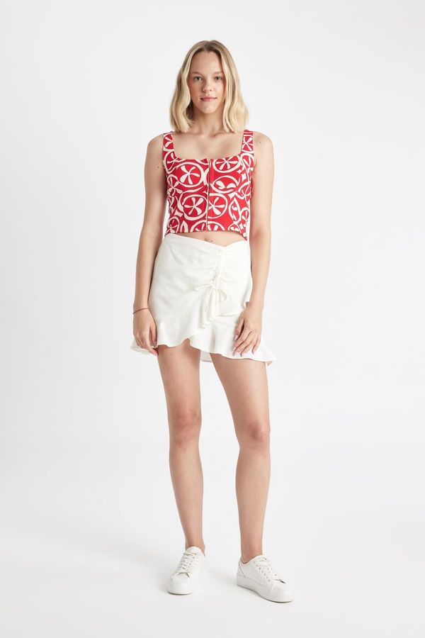 DEFACTO DEFACTO Linen Mini Skirt