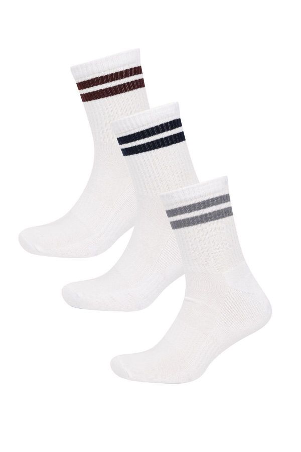 DEFACTO DEFACTO Men's 3-Pack Cotton Ankle Socks