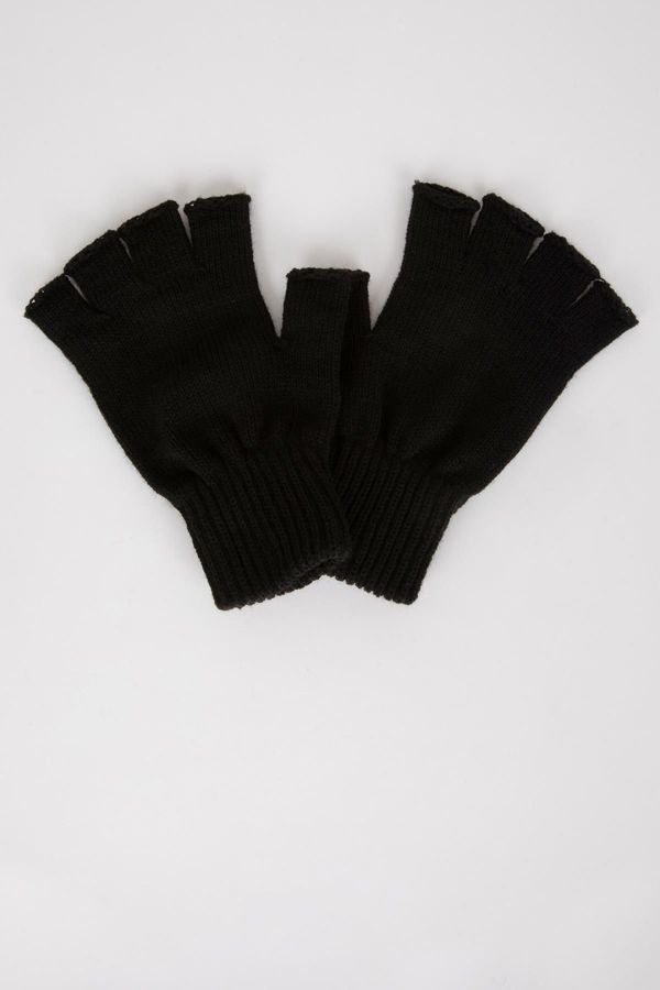 DEFACTO DEFACTO Men's Cut-Fingered Knitwear Gloves