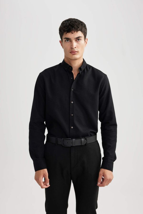 DEFACTO DEFACTO Modern Fit Shirt Collar Long Sleeve Shirt
