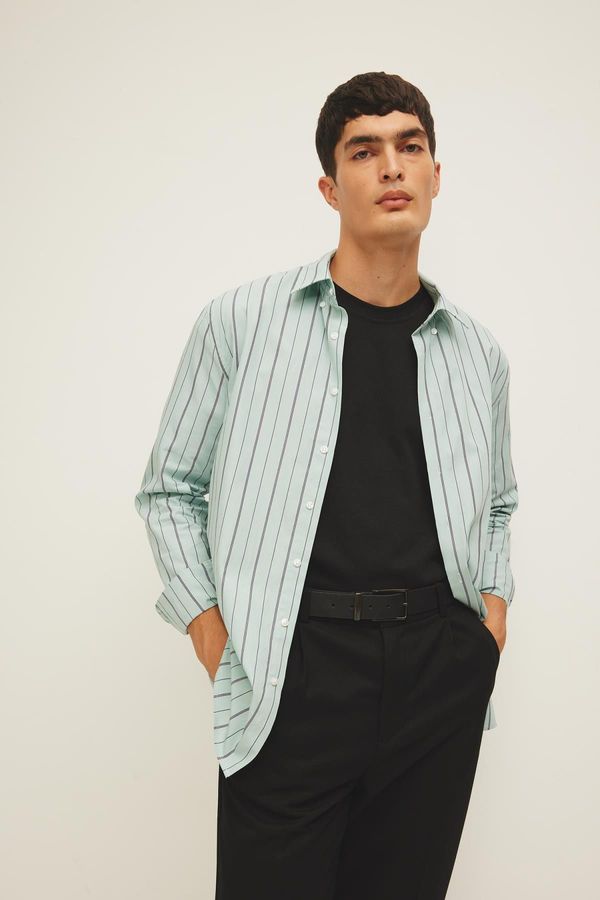 DEFACTO DEFACTO Modern Fit Striped Long Sleeve Shirt