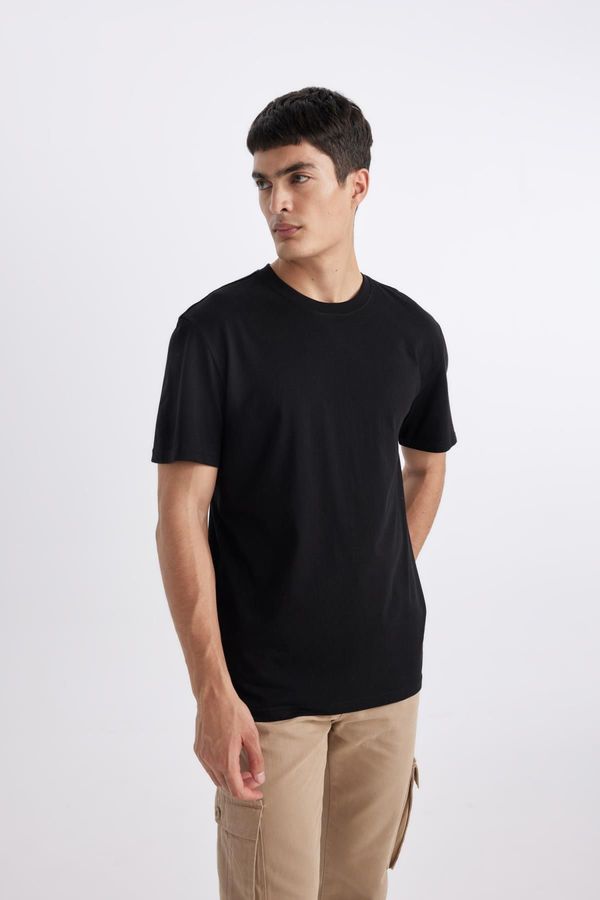 DEFACTO DEFACTO New Regular Fit Crew Neck Basic Short Sleeve 100% Cotton T-Shirt