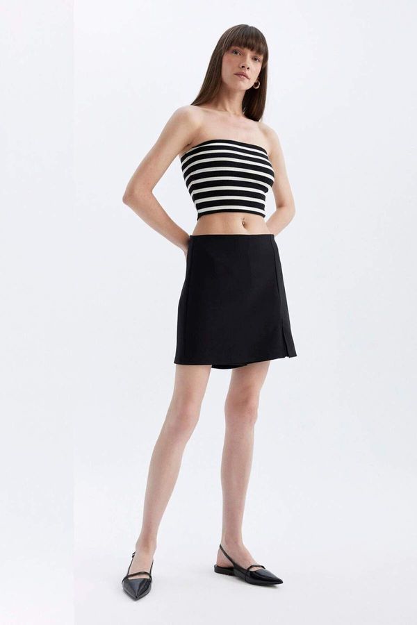 DEFACTO DEFACTO Normal Waist Slit Shorts Skirt