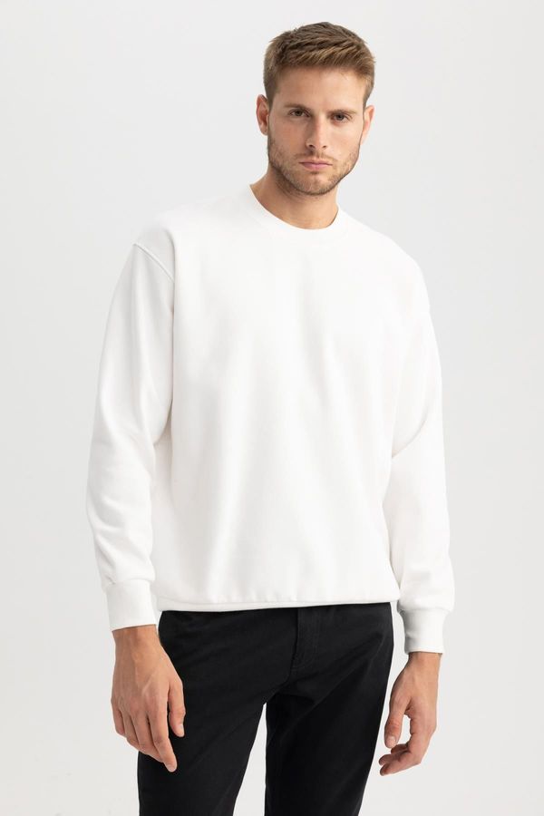 DEFACTO DEFACTO Oversize Fit Crew Neck Basic Sweatshirt