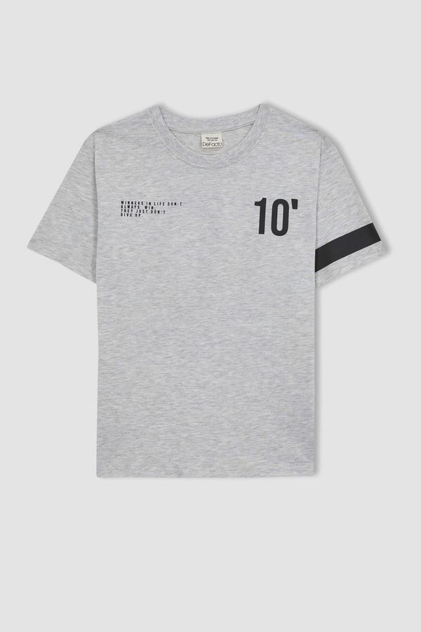 DEFACTO DEFACTO Oversize Fit Printed Short Sleeve T-Shirt
