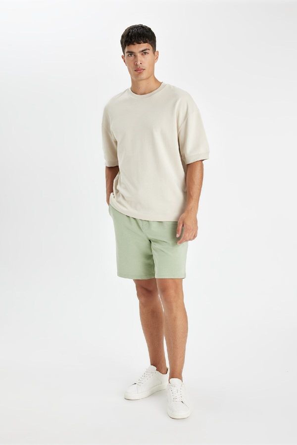 DEFACTO DEFACTO Regular Fit Basic Bermuda Shorts