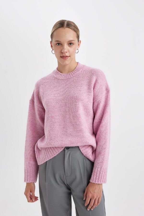 DEFACTO DEFACTO Regular Fit Crew Neck Knitwear Sweater