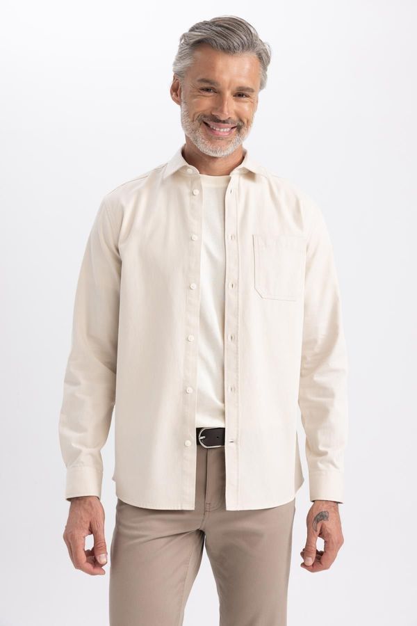 DEFACTO DEFACTO Regular Fit Gabardine Long Sleeve Shirt