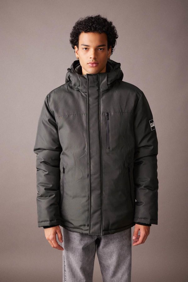 DEFACTO DEFACTO Regular Fit Hooded Coat