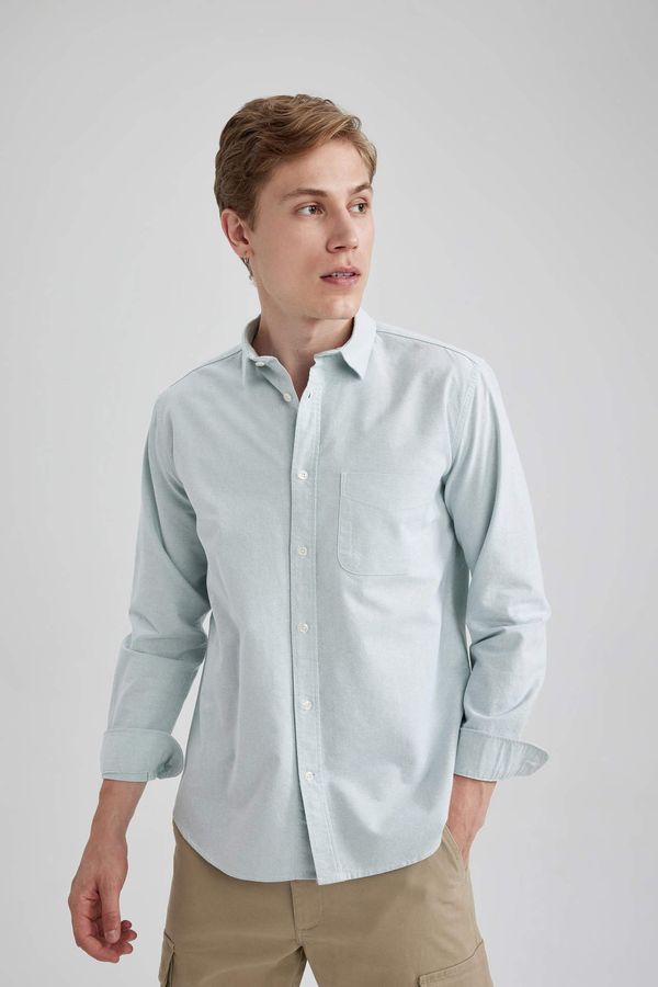 DEFACTO DEFACTO Regular Fit Oxford Long Sleeve Shirt