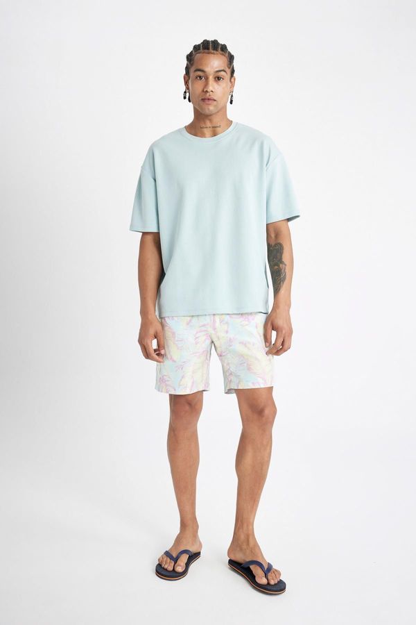 DEFACTO DEFACTO Regular Fit Patterned Short Swim Shorts