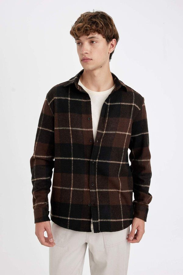 DEFACTO DEFACTO Regular Fit Plaid Lumberjack Long Sleeve Shirt