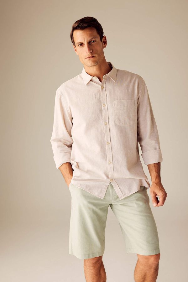 DEFACTO DEFACTO Regular Fit Polo Neck Long Sleeve Shirt