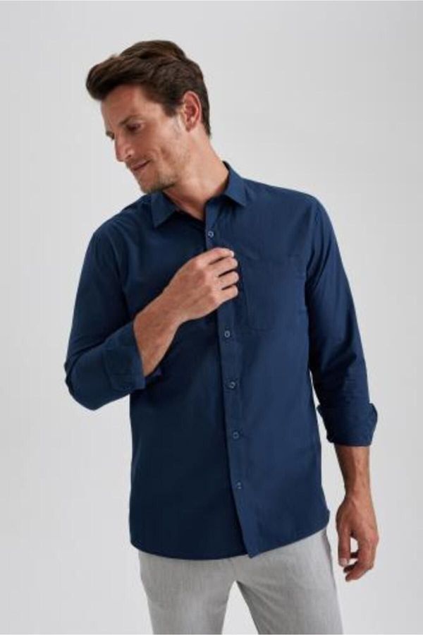 DEFACTO DEFACTO Regular Fit Poplin Long Sleeve Shirt