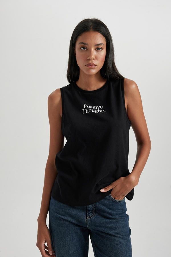 DEFACTO DEFACTO Regular Fit Printed Crew Neck Undershirt