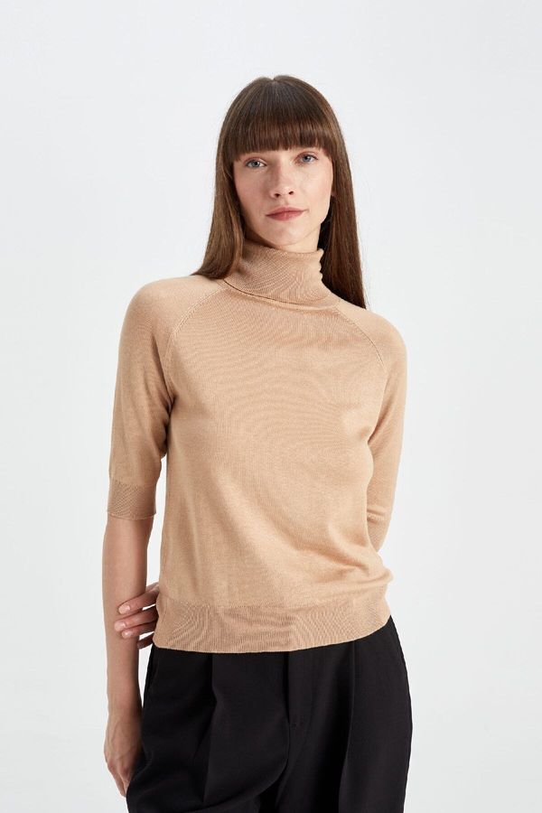 DEFACTO DEFACTO Regular Fit Turtleneck Basic Sweater U8280az24au