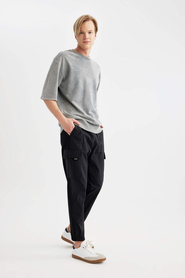 DEFACTO DEFACTO Regular Fit With Cargo Pocket Thin Sweatshirt Fabric Sweatpants