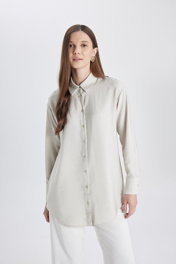 DEFACTO DEFACTO Relax Fit Long Sleeve Shirt Tunic