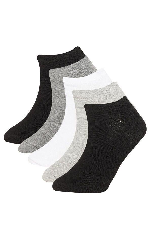 DEFACTO DEFACTO Size 5-Pack Cotton Ankle Socks