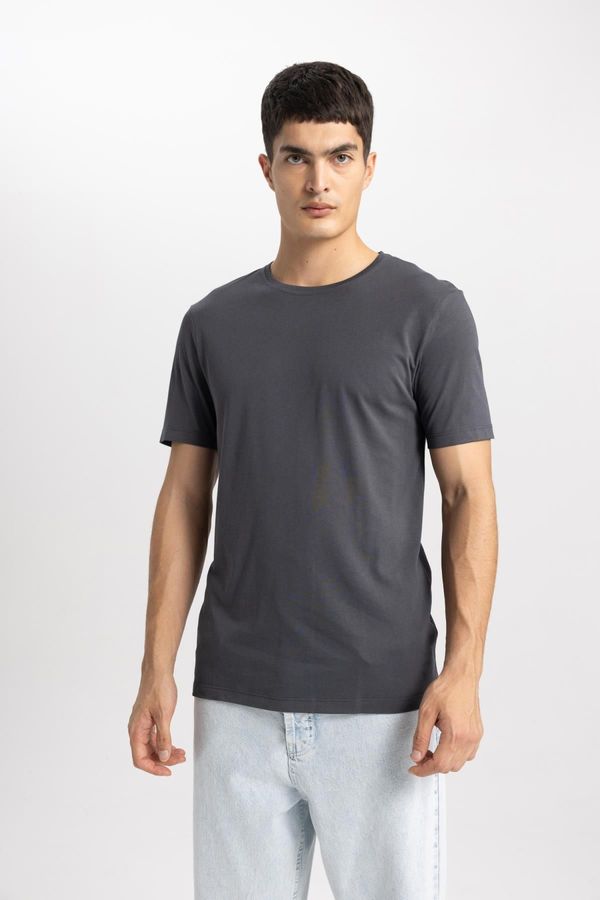 DEFACTO DEFACTO Slim Fit Crew Neck Short Sleeve T-Shirt