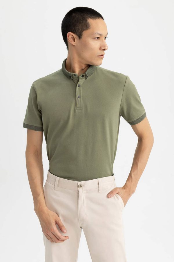 DEFACTO DEFACTO Slim Fit Polo Neck Short Sleeve T-Shirt