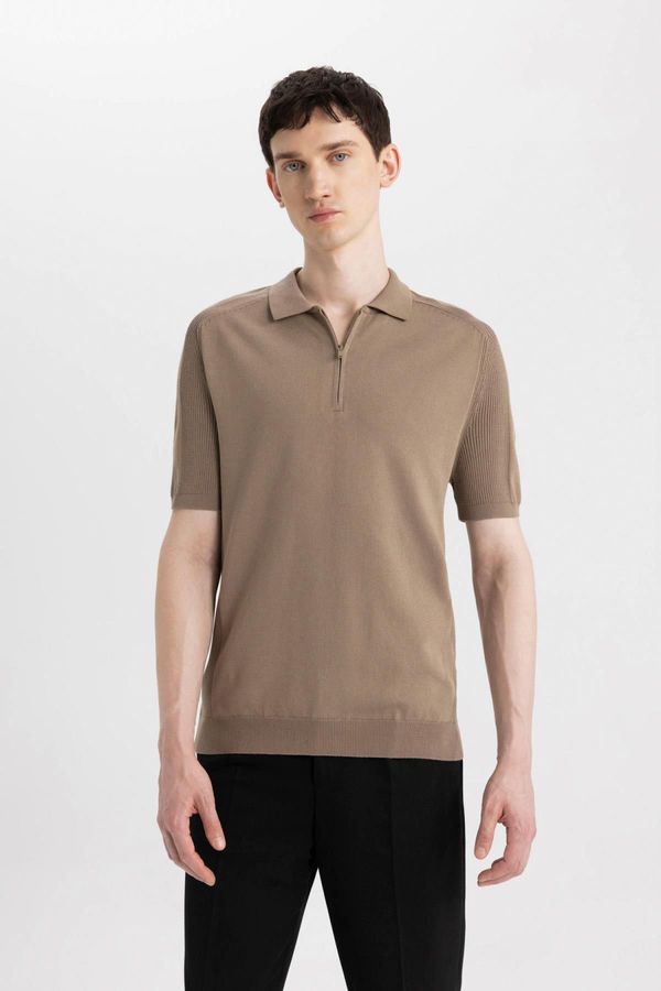 DEFACTO DEFACTO Slim Fit Short Sleeve Knitwear Polo T-Shirt