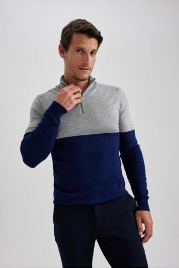 DEFACTO DEFACTO Slim Fit Stand Collar Sweater