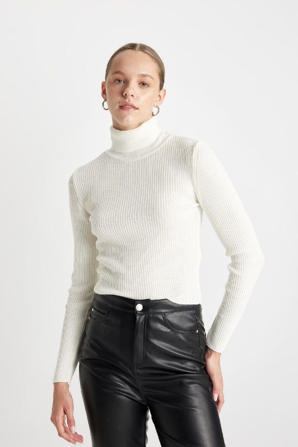 DEFACTO DEFACTO Slim Fit Turtleneck Knitwear Sweater