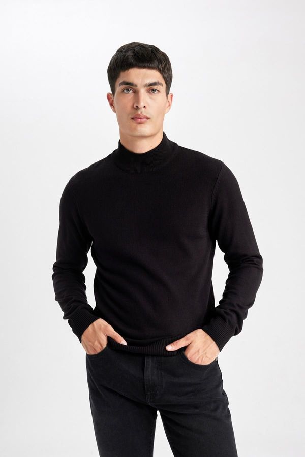 DEFACTO DEFACTO Slim Fit Turtleneck Knitwear Sweater