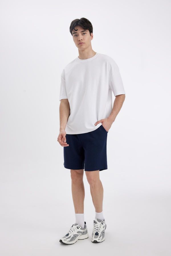 DEFACTO DEFACTO Slim Fit Waffle Basic Shorts