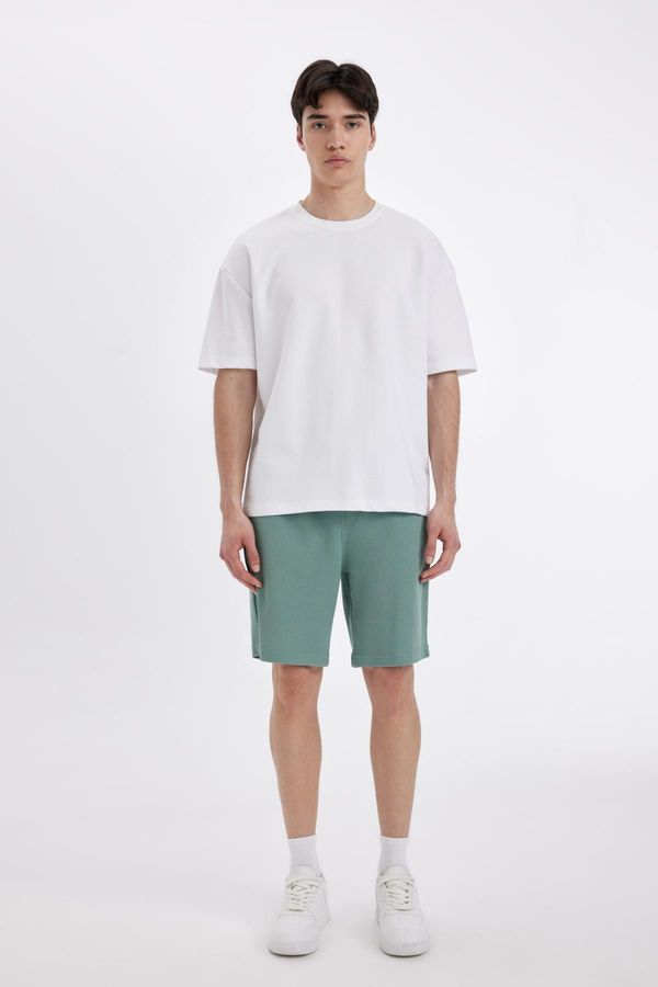 DEFACTO DEFACTO Slim Fit Waffle Shorts