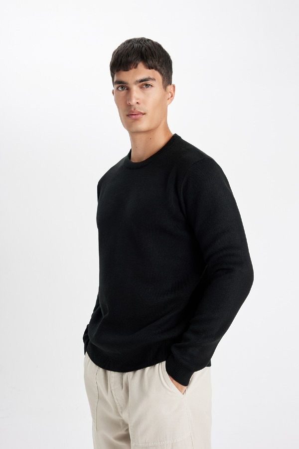 DEFACTO DEFACTO Standard Fit Crew Neck Sweater